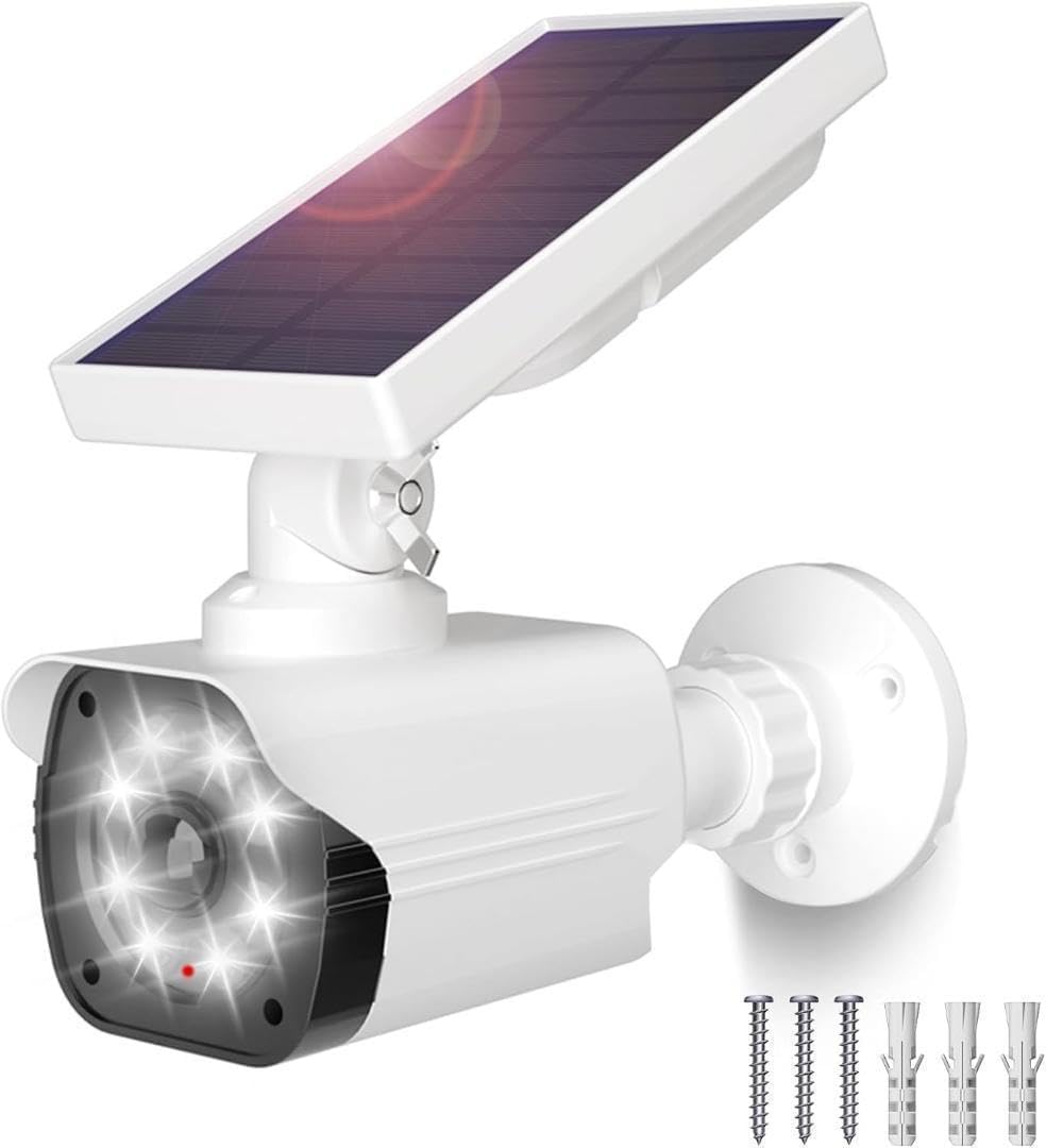 センサーライト 屋外 ソーラーライト 人感センサー 防犯カメラ型